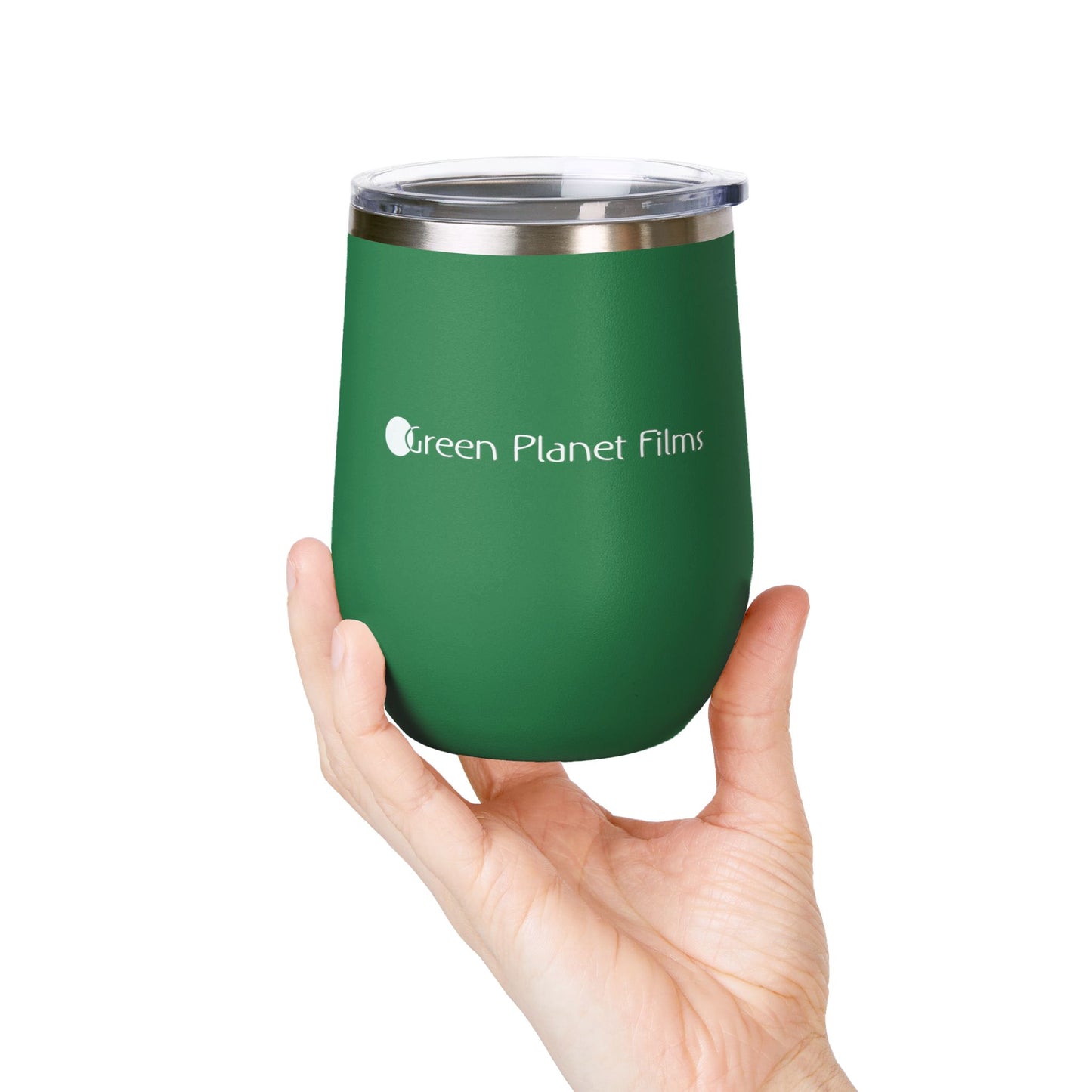 Green Planet Films 12oz Wine Tumbler — Insulated Stainless Steel Travel Cup