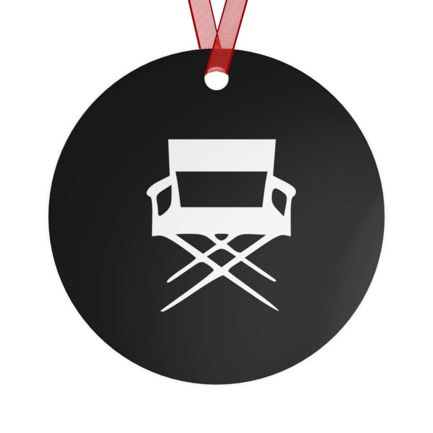 Film Director Chair Metal Ornament for Filmmakers and Film Students