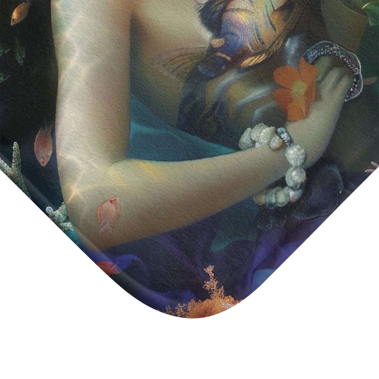 Water Goddesses Bath Mat, Mystical Mermaid, Sea Witch, Ocean Decor, Boho Bathroom Rug, Nautical Gift, Coastal Home Accessory