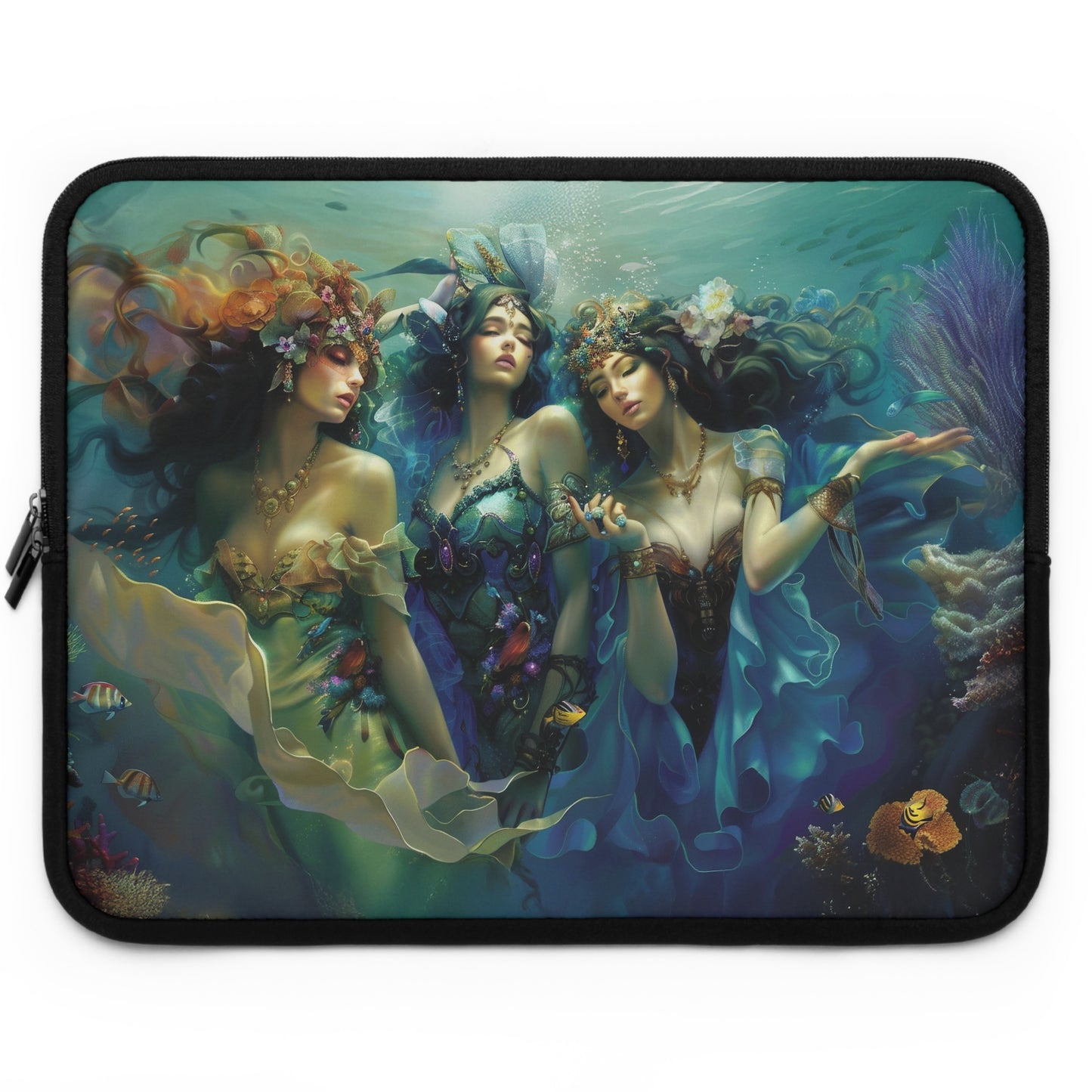 Flowy Water Goddesses - Mermaidcore, Fantasy Fairycore Laptop, Tablet, Device Protection Sleeves  (5 sizes)