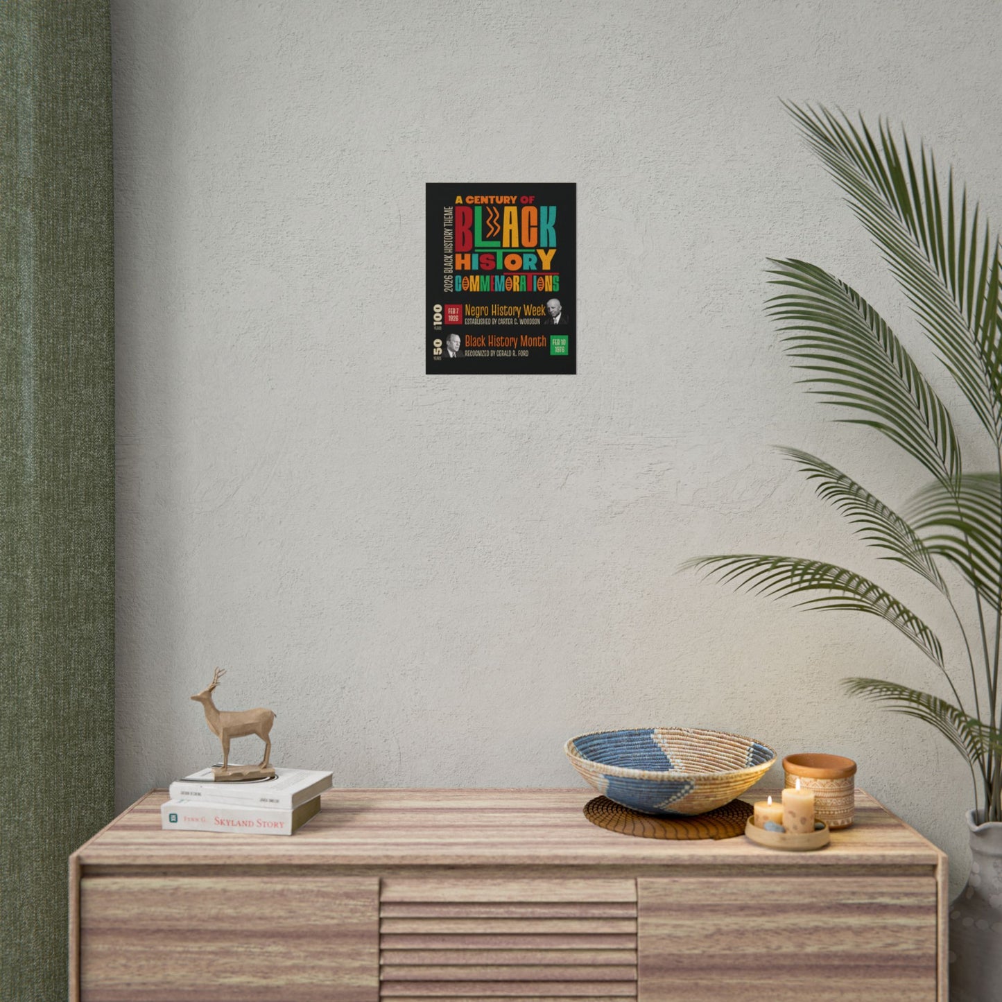 A Century of Black History Commemorations | Rolled Poster | Black History Month 2026 Theme