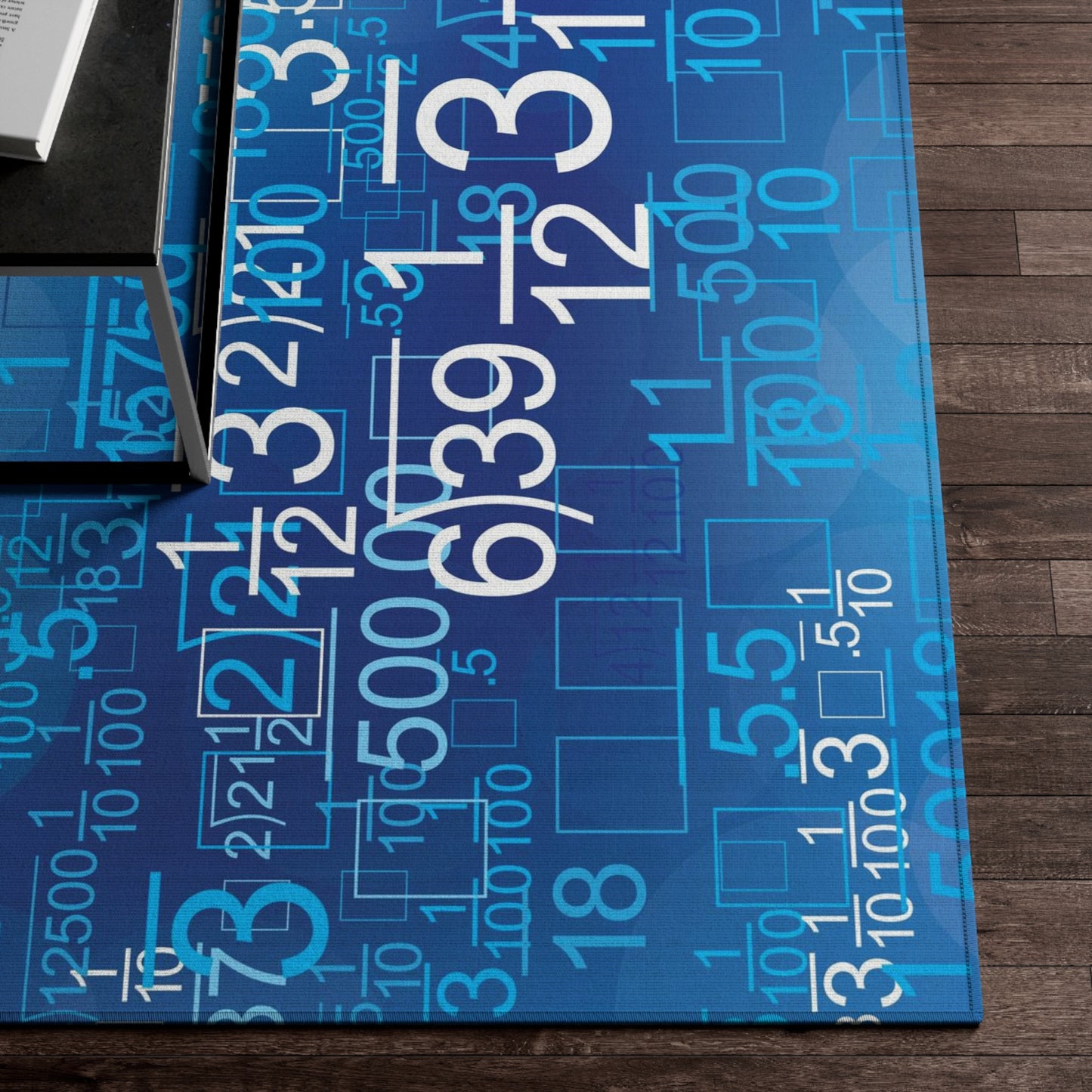 Math Equations Blue Dornier Indoor Outdoor Dornier Rug (2 sizes)