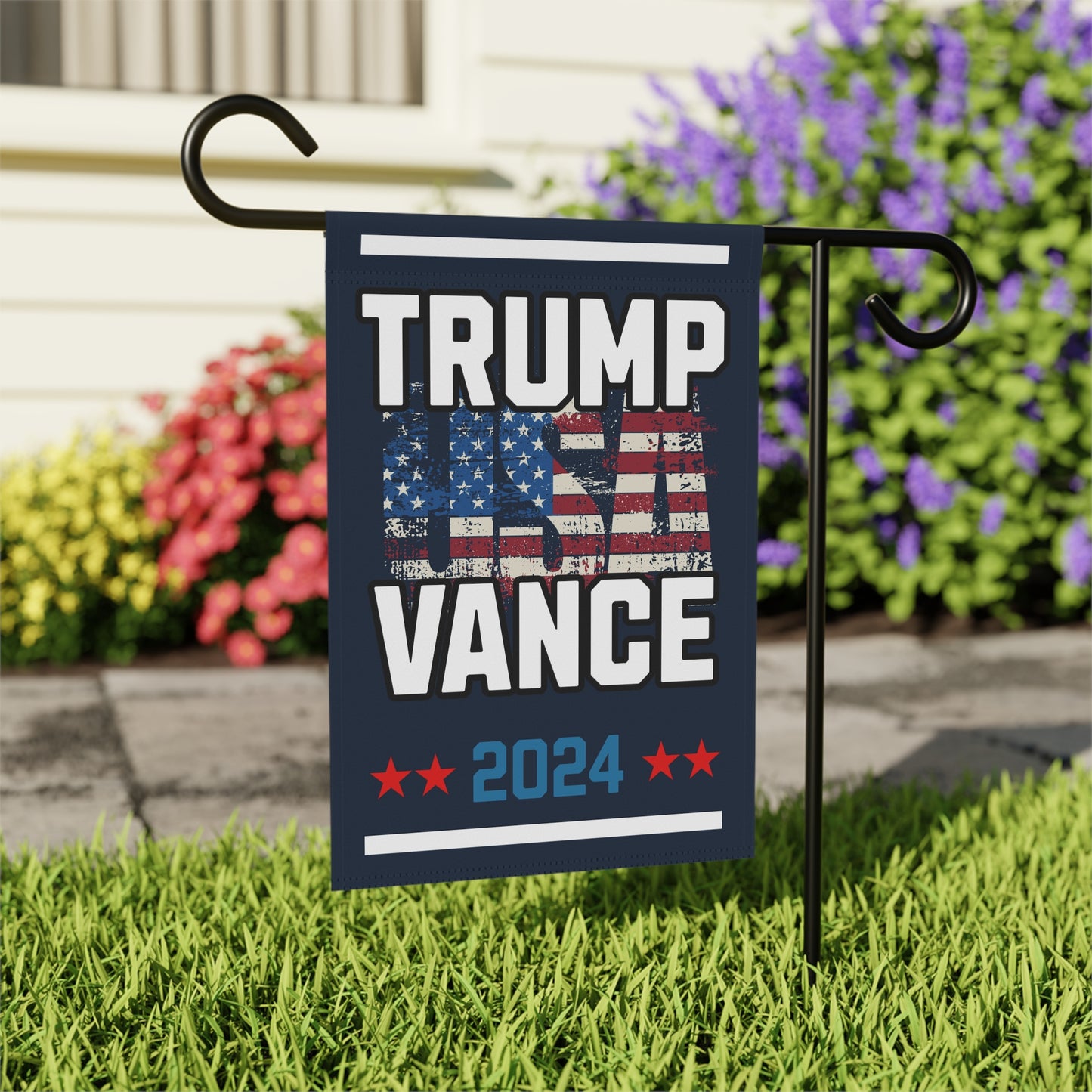 Trump Vance 2024 Republican Presidential Election Garden & House Flag Banner