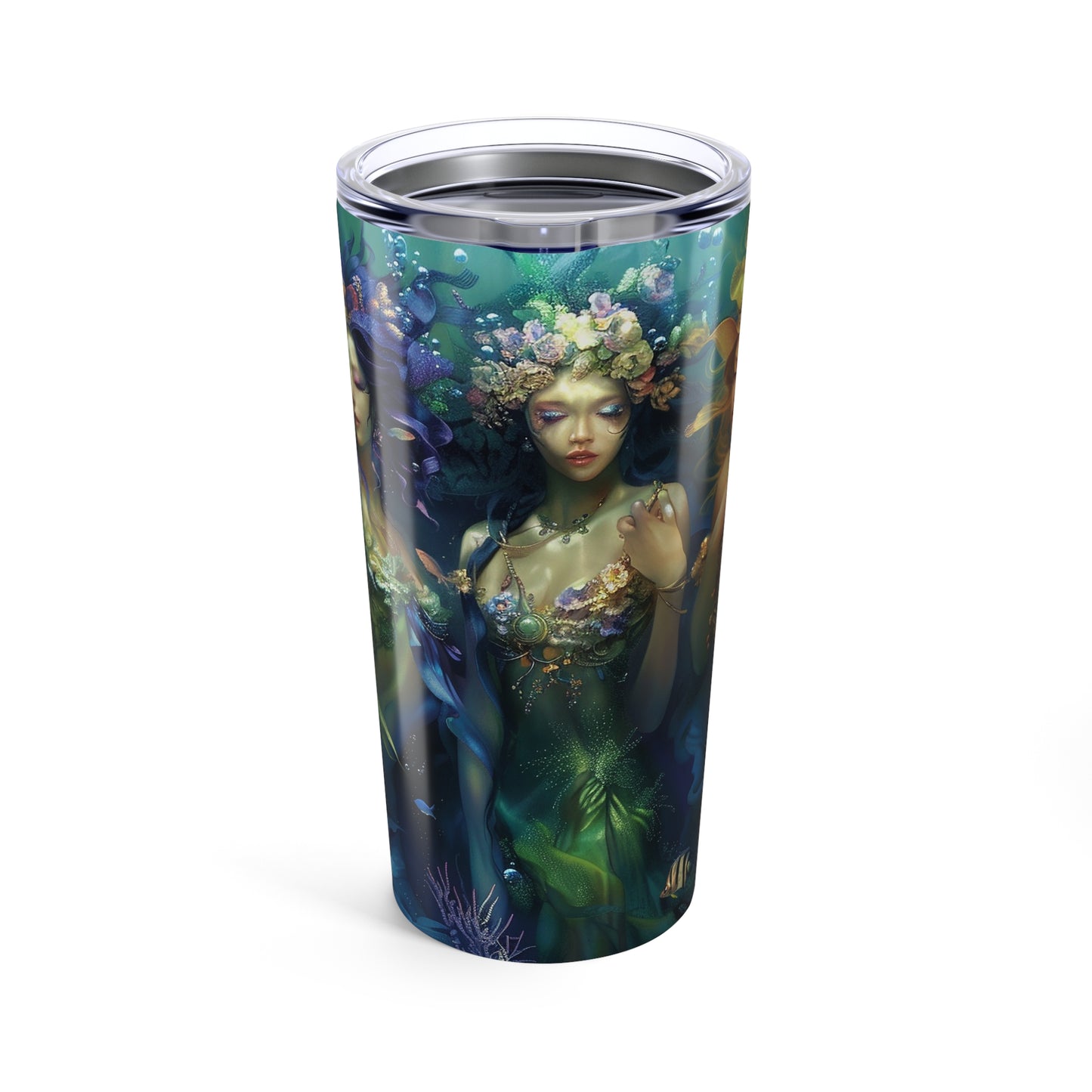 03 Water Goddesses, To-go Coffee Cup, Mermaidcore, Fairycore, Goddess, Stainless Steel Travel Tumbler 20oz