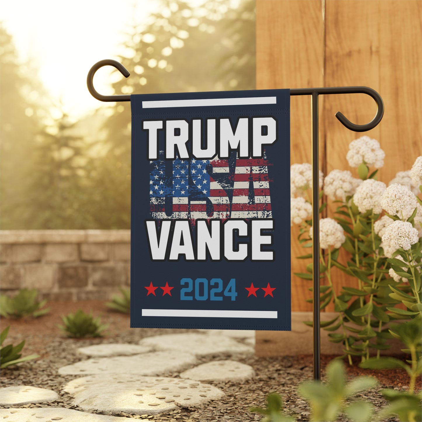 Trump Vance 2024 Republican Presidential Election Garden & House Flag Banner