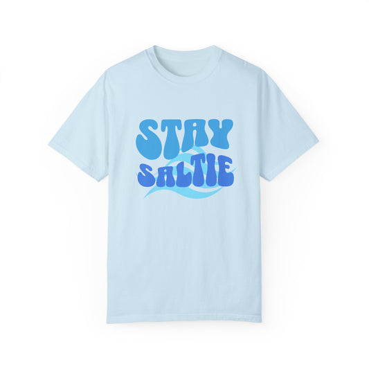 Stay Saltie Beach Outfit Vacation Clothing With Ocean Wave Comfort Colors Unisex Garment-Dyed T-shirt