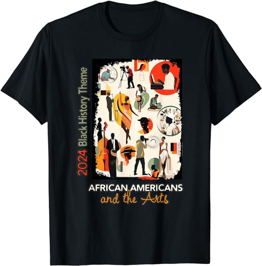 2024 Black History Theme: 'African Americans and the Arts' Unisex Softstyle T-Shirt