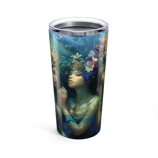 08 Mermaid Tumbler, Water Goddesses, Mermaidcore, Fairycore, Goddess, Stainless Steel Travel Tumbler 20oz