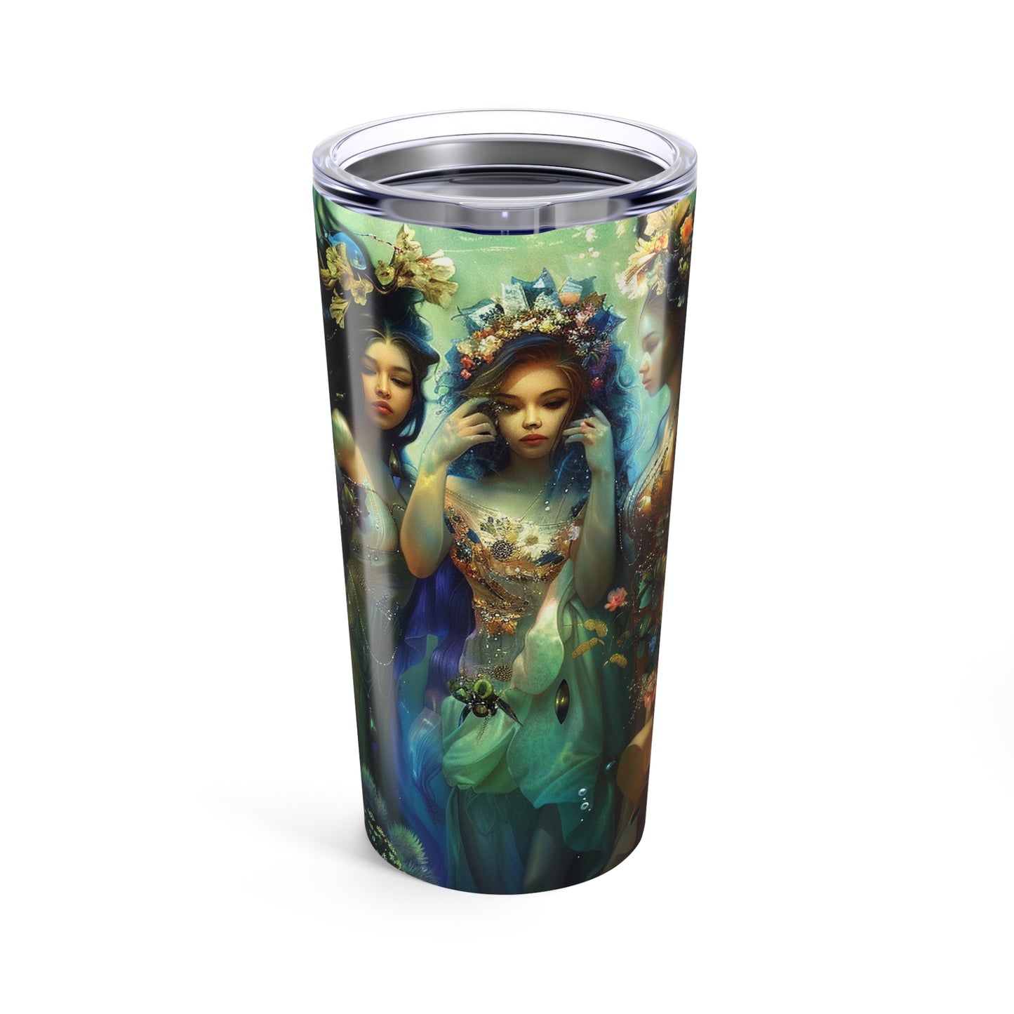 05 Mermaid Tumbler, Water Goddesses, Mermaidcore, Fairycore, Goddess, Stainless Steel Travel Tumbler 20oz