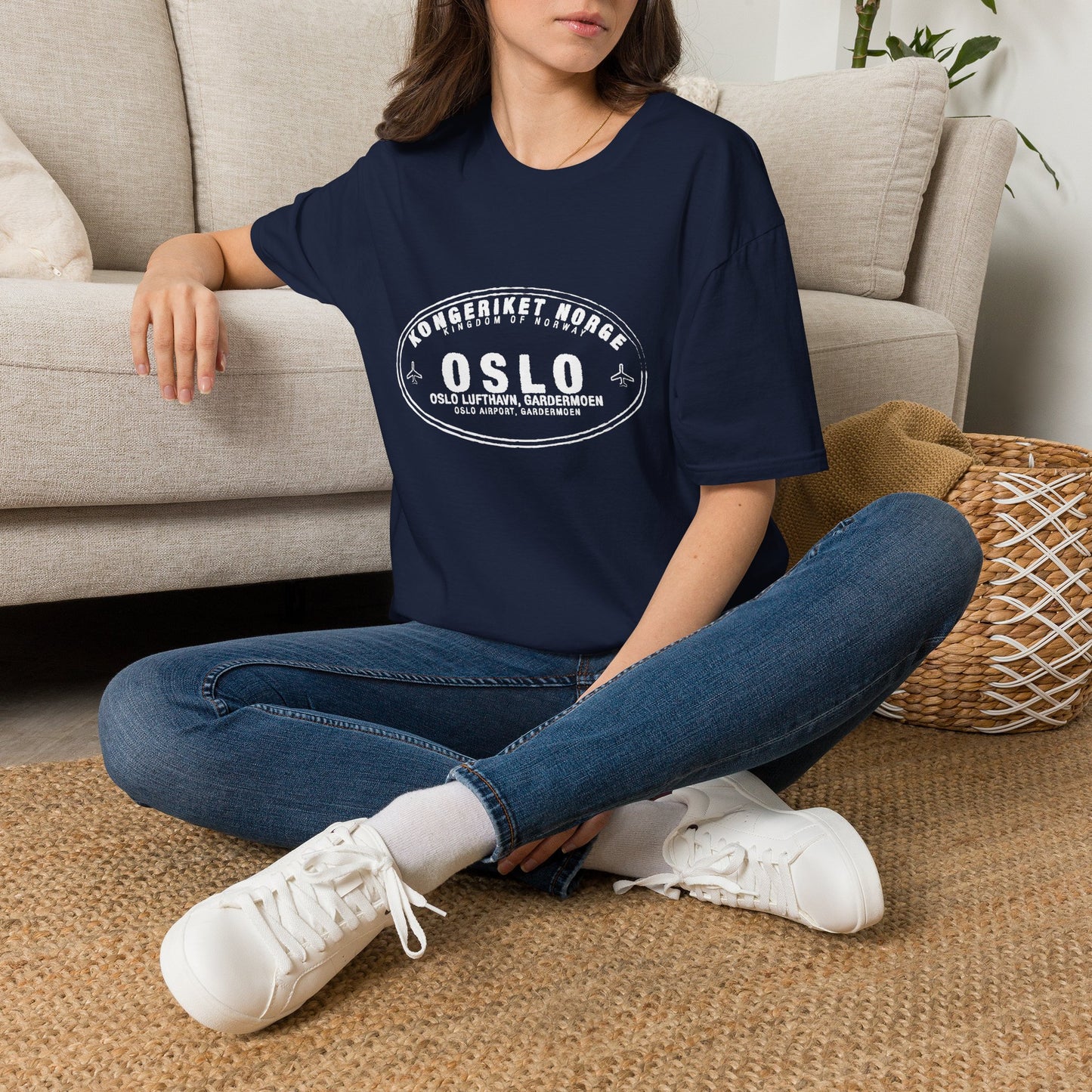 Oslo Norway Passport Stamp Vacation Travel Unisex T-shirt