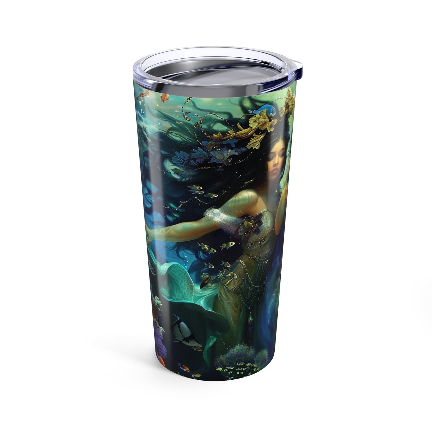 05 Mermaid Tumbler, Water Goddesses, Mermaidcore, Fairycore, Goddess, Stainless Steel Travel Tumbler 20oz