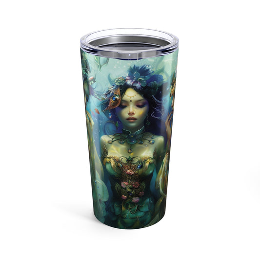 11 - Mermaid Tumbler, Water Goddesses, Mermaidcore, Fairycore, Goddess, To-go Coffee Cup, Stainless Steel Travel Tumbler 20oz