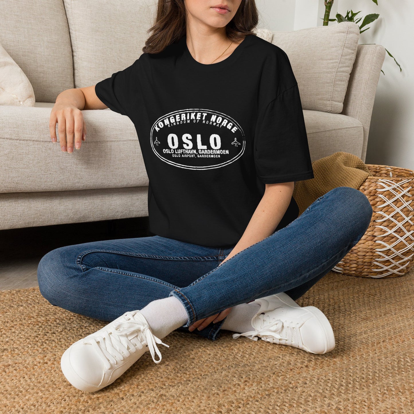 Oslo Norway Passport Stamp Vacation Travel Unisex T-shirt