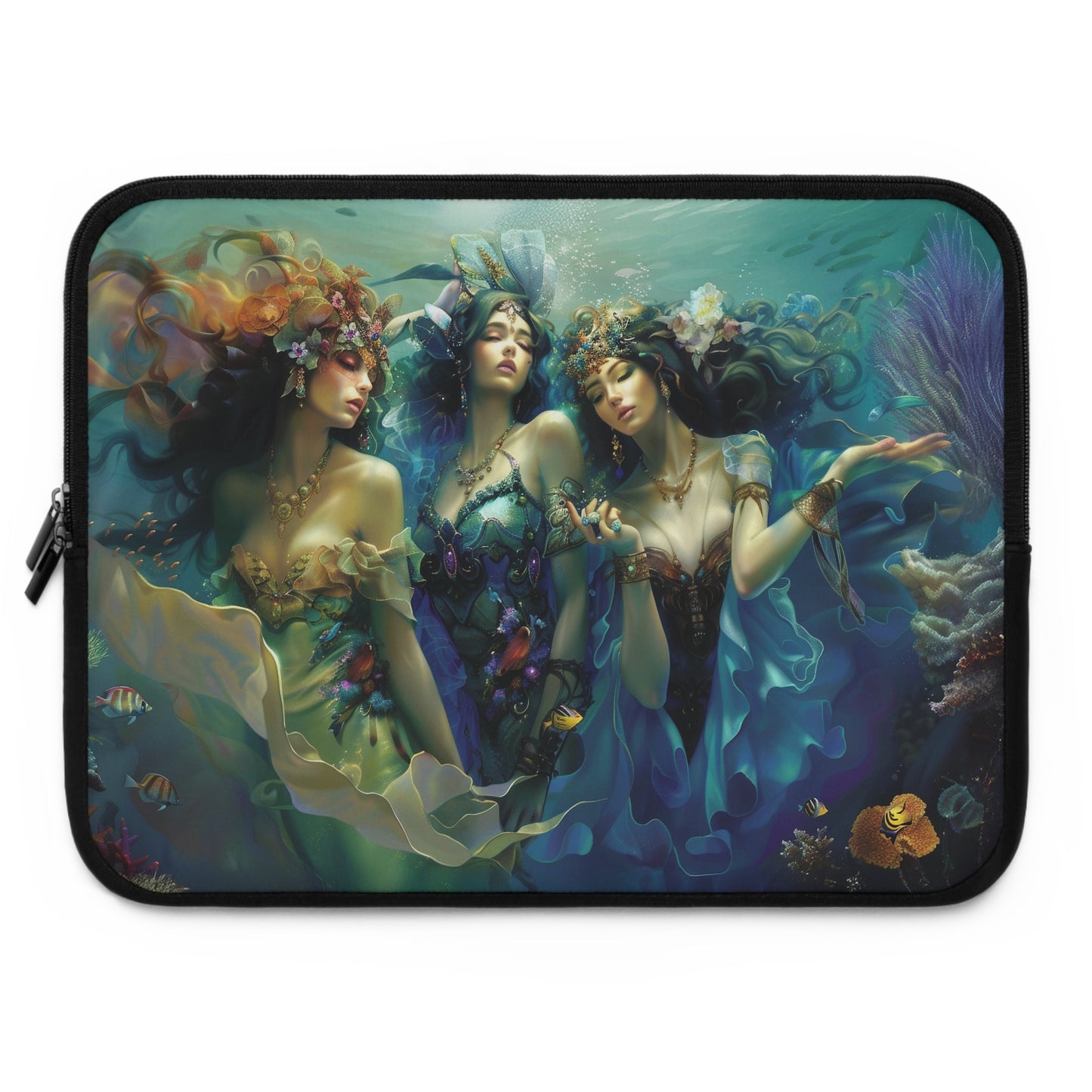 Flowy Water Goddesses - Mermaidcore, Fantasy Fairycore Laptop, Tablet, Device Protection Sleeves  (5 sizes)