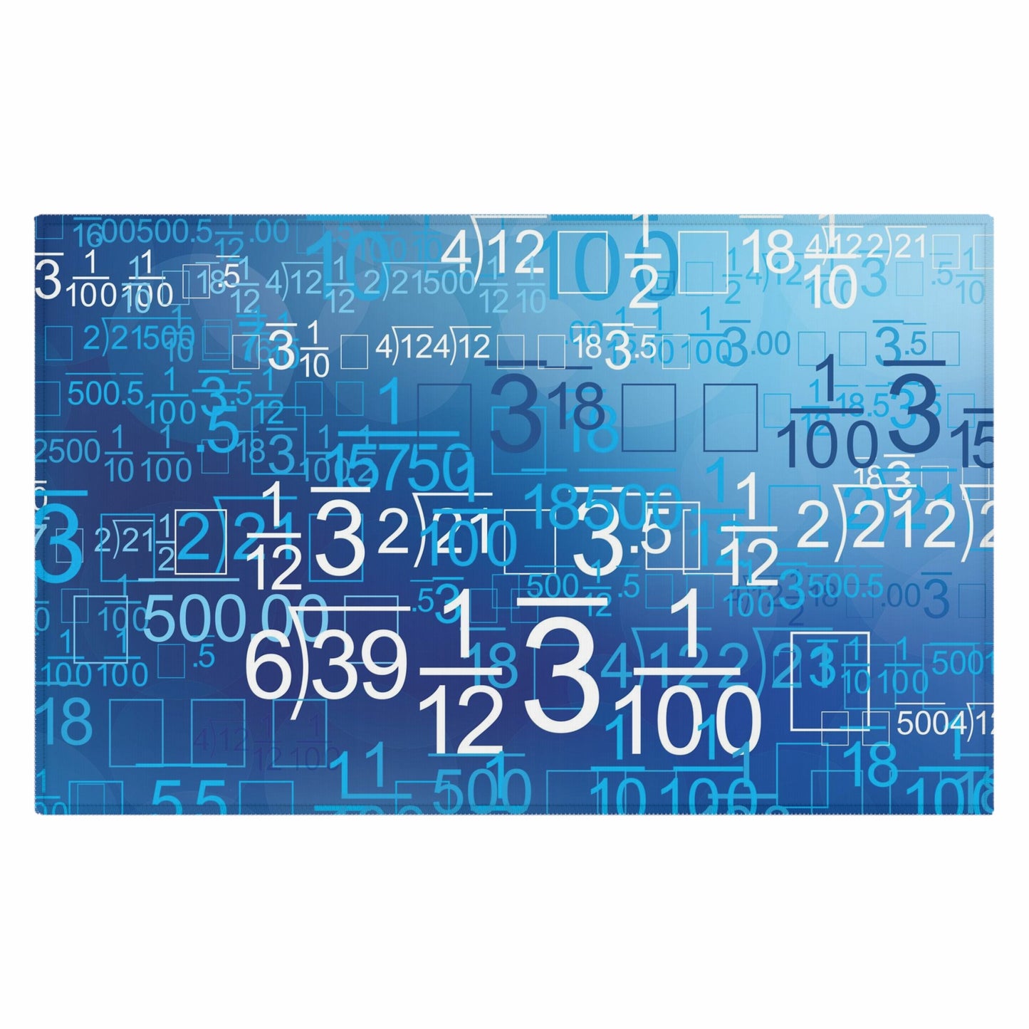 Math Equations Blue Dornier Indoor Outdoor Dornier Rug (2 sizes)