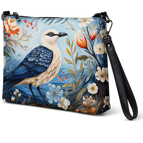 Seagull Folk Art Crossbody Bag for Your Coastal Living Wardrobe and Accessories