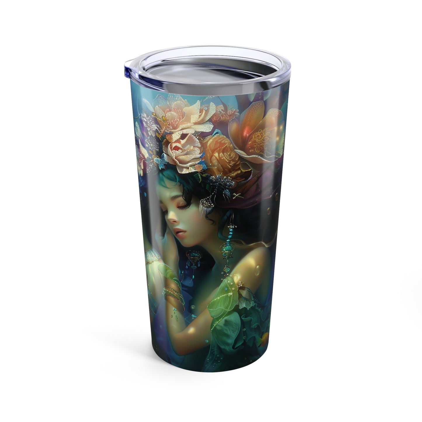 08 Mermaid Tumbler, Water Goddesses, Mermaidcore, Fairycore, Goddess, Stainless Steel Travel Tumbler 20oz