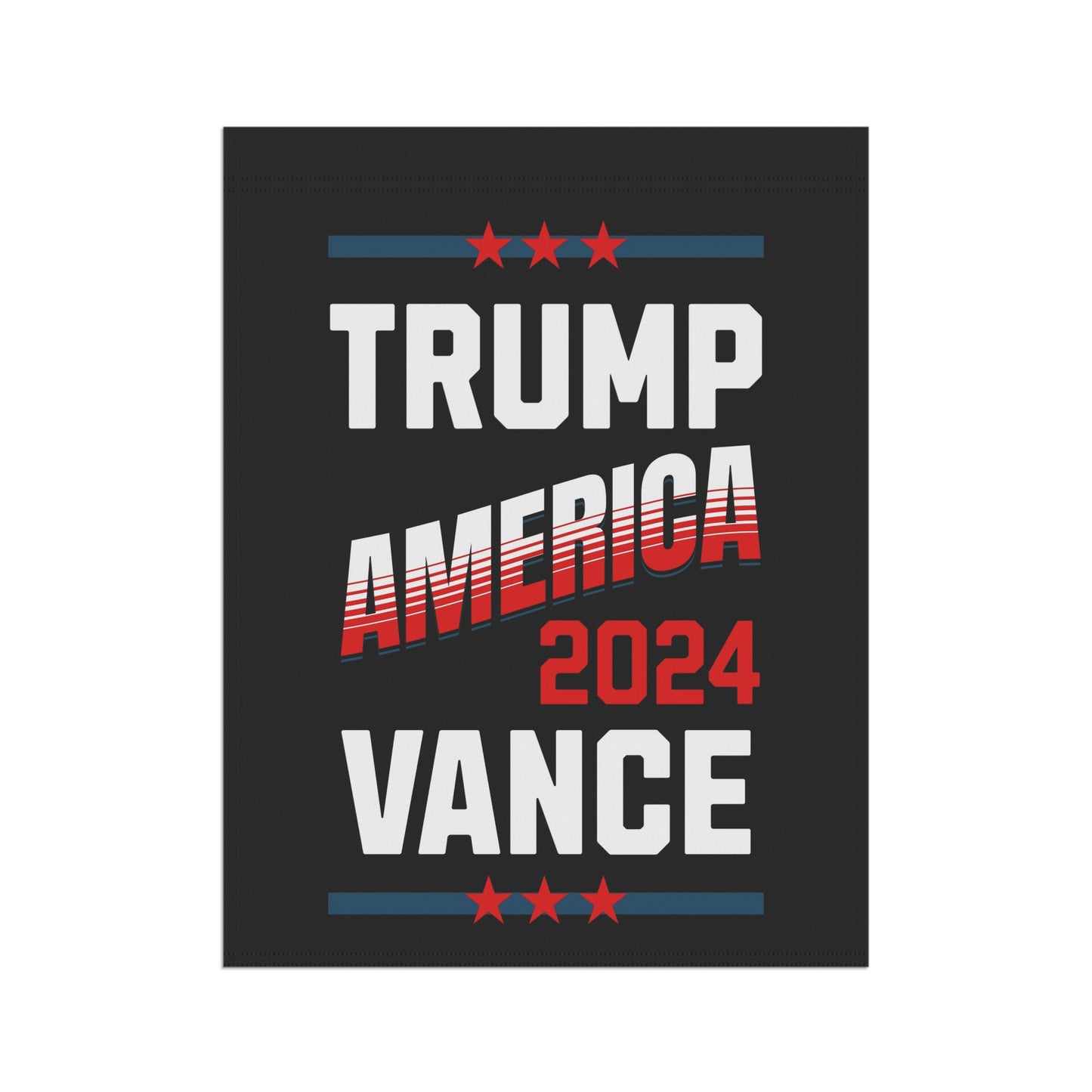 Trump Vance 2024 Republican Presidential Election Garden & House Vintage Flag Banner