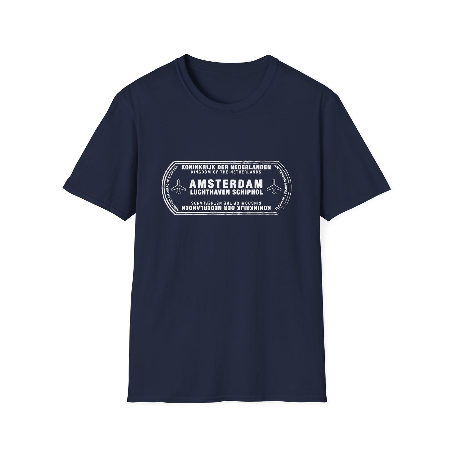 Amsterdam Netherlands Passport Stamp Vacation Travel T-shirt