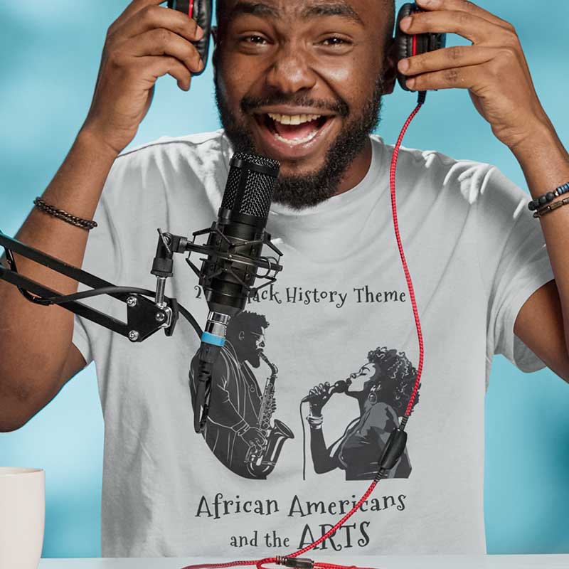 2024 Black History: African Americans and the Arts - Music Unisex t-shirt