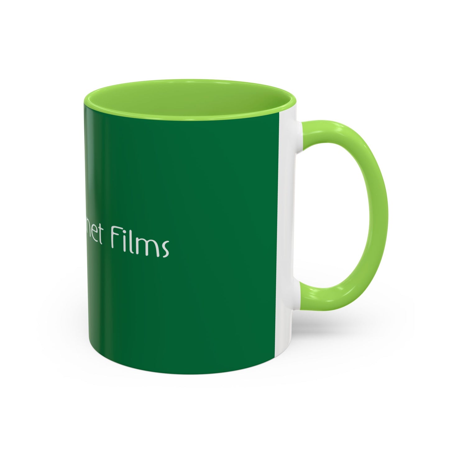 Green Planet Films Color Accent Mug — Eco Logo Coffee Cup (11oz & 15oz)