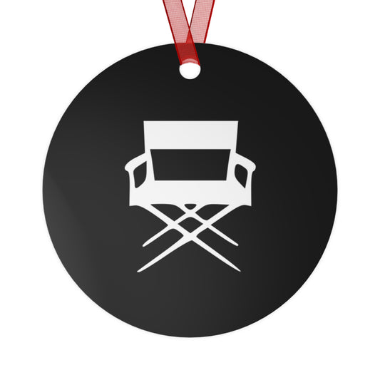 Film Director Chair Metal Ornament for Filmmakers and Film Students