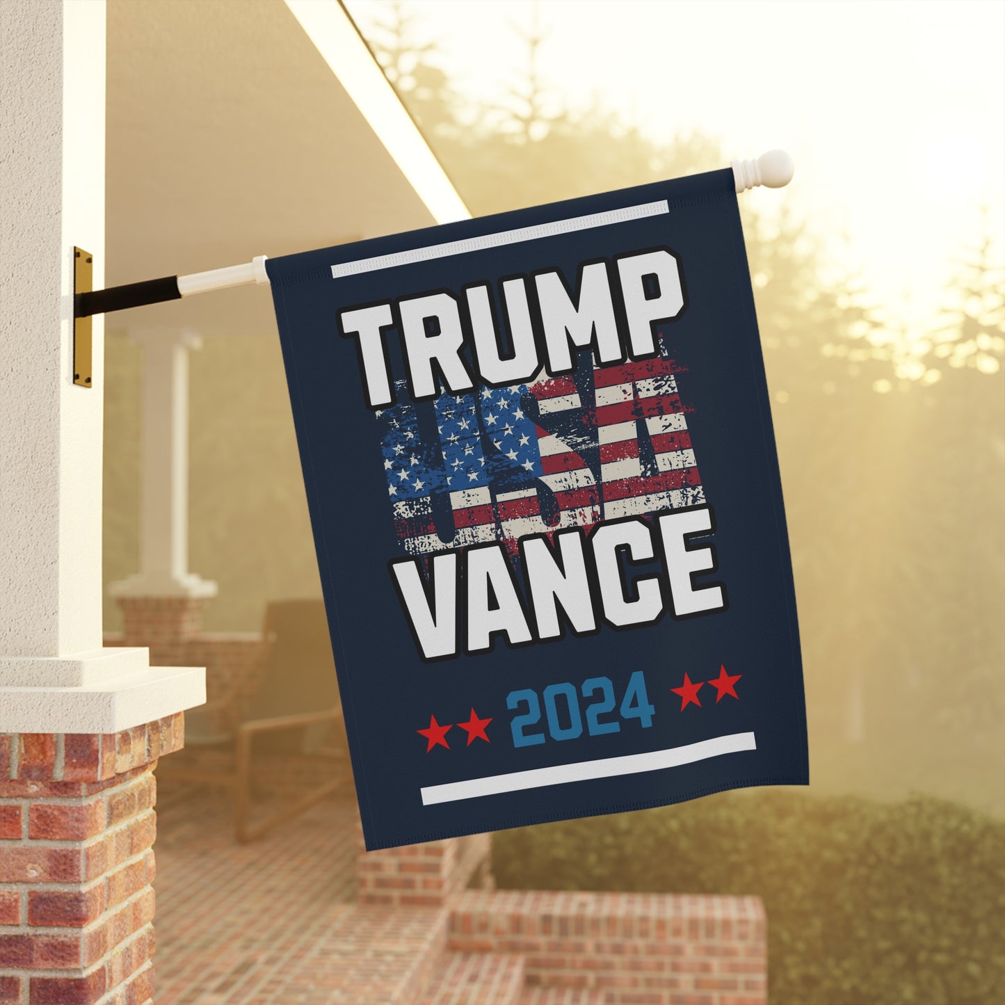 Trump Vance 2024 Republican Presidential Election Garden & House Flag Banner