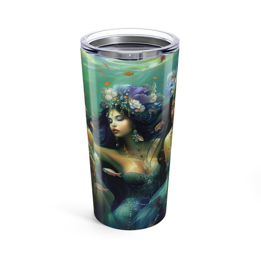 02 Flowy Water Goddesses, Mermaidcore, Fairycore, Goddess, To-go Coffee Cup, Stainless Steel Travel Tumbler 20oz