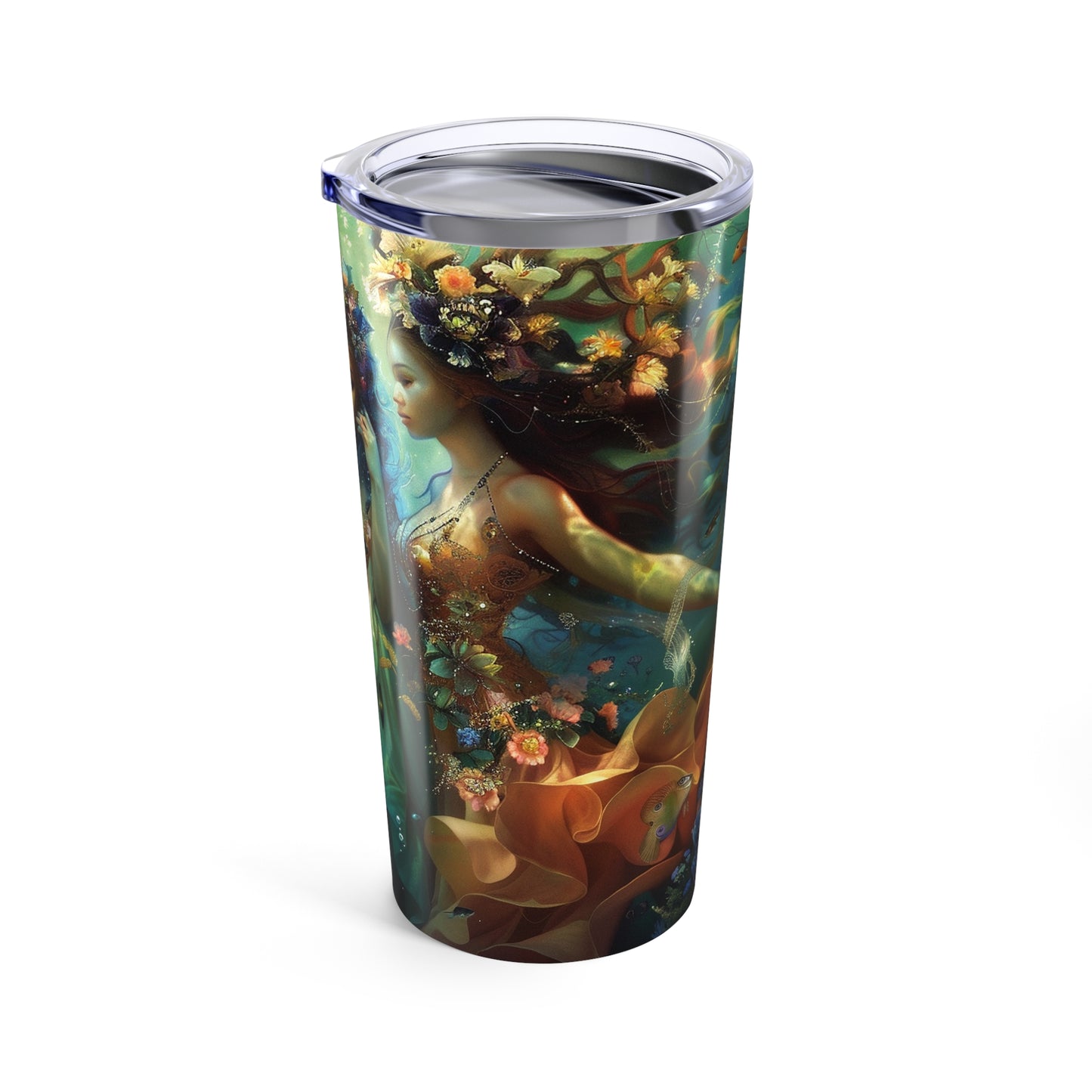 05 Mermaid Tumbler, Water Goddesses, Mermaidcore, Fairycore, Goddess, Stainless Steel Travel Tumbler 20oz