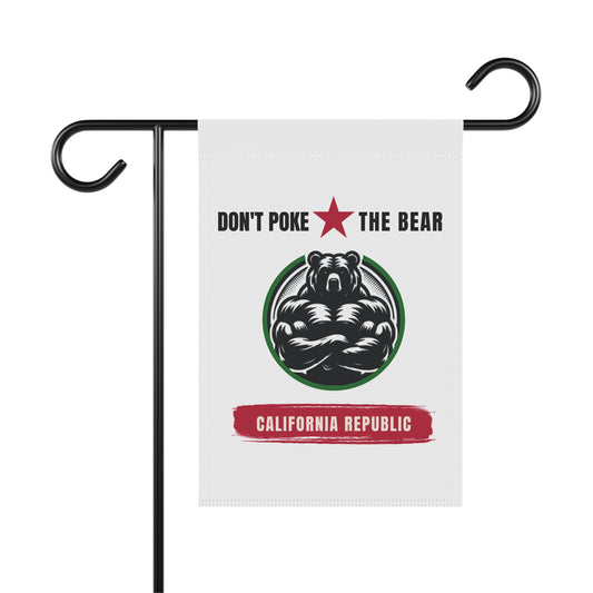 Flag - Don't Poke the Bear, California Republic, Gavin Newsom 2028, Garden or House Flag, Political Banner for Democratic Supporters