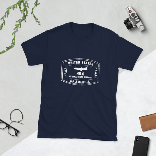 Hilo Hawaii Passport Stamp Vacation Travel Souvenir Unisex T-Shirt