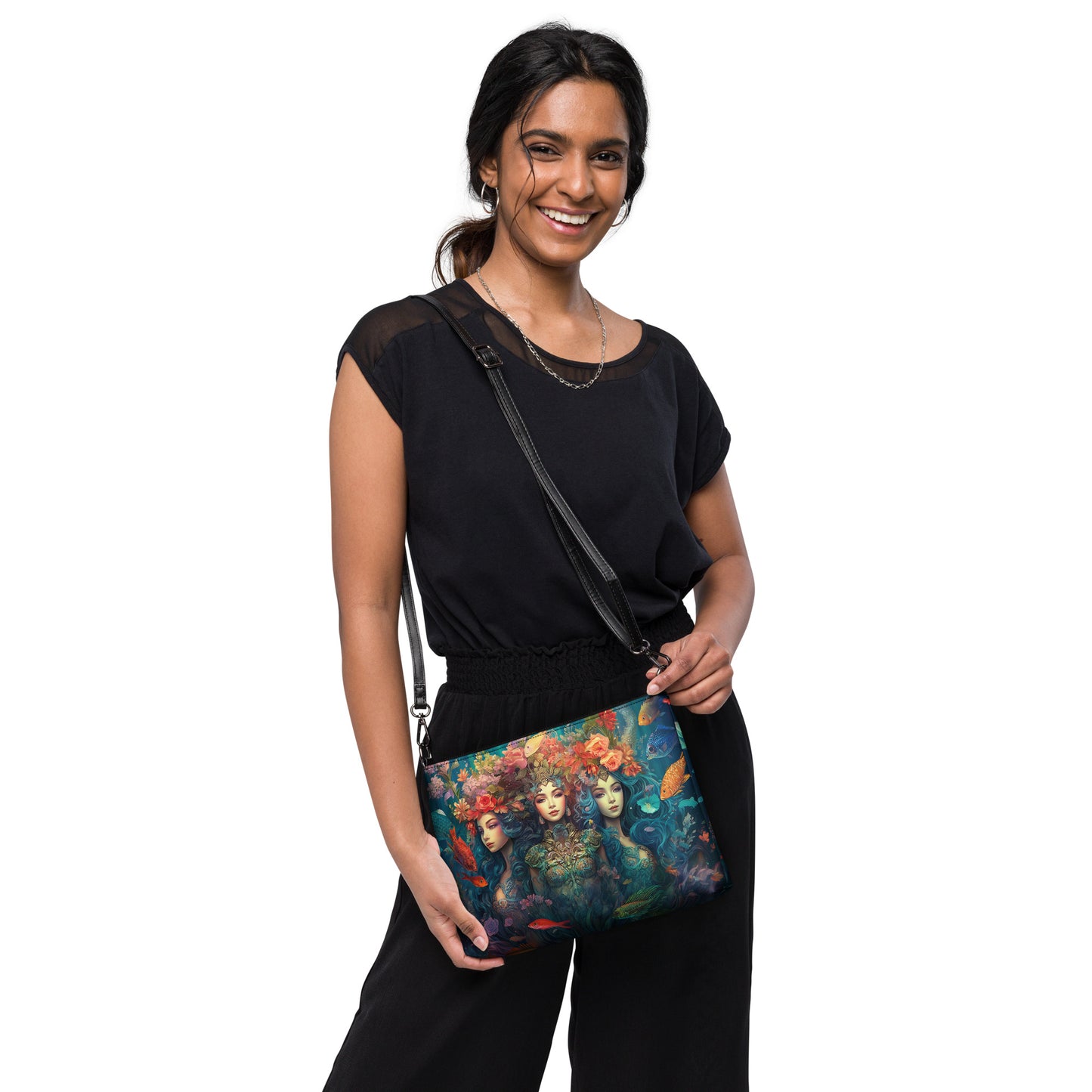 Trio of Water Goddesses Crossbody Bag