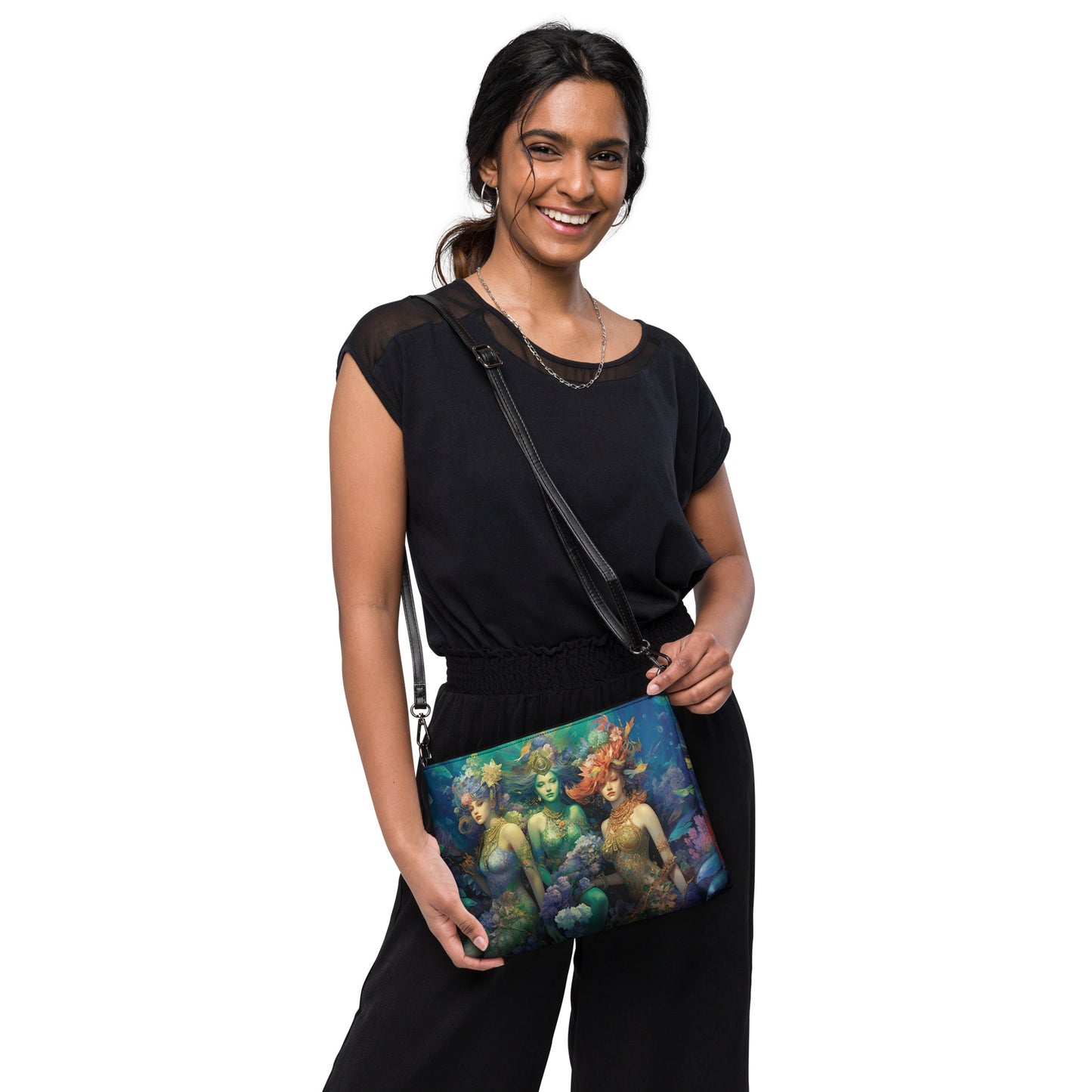 3 Dreamy Water Goddesses Crossbody Bag