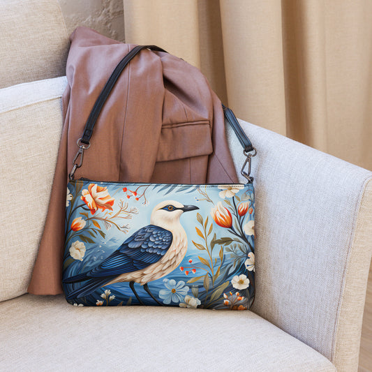 Seagull Folk Art Crossbody Bag for Your Coastal Living Wardrobe and Accessories