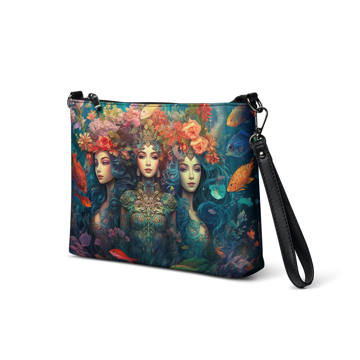 Trio of Water Goddesses Crossbody Bag