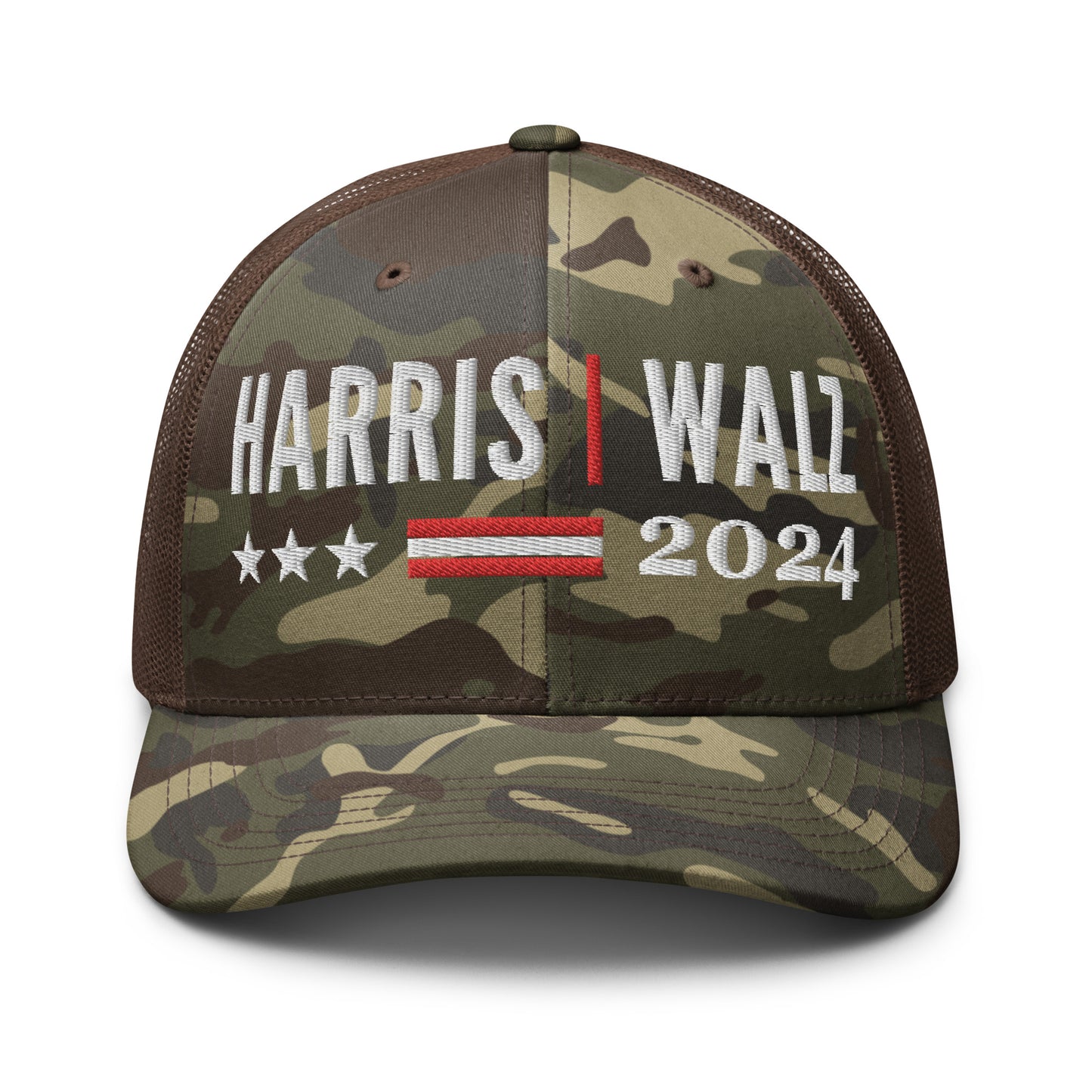 Harris Walz Hat, Camouflage Hat, Camo Cap, Harris Walz Cap, Harris Walz Cap, Baseball Cap, Embroidery, Embroidered Trucker Hat