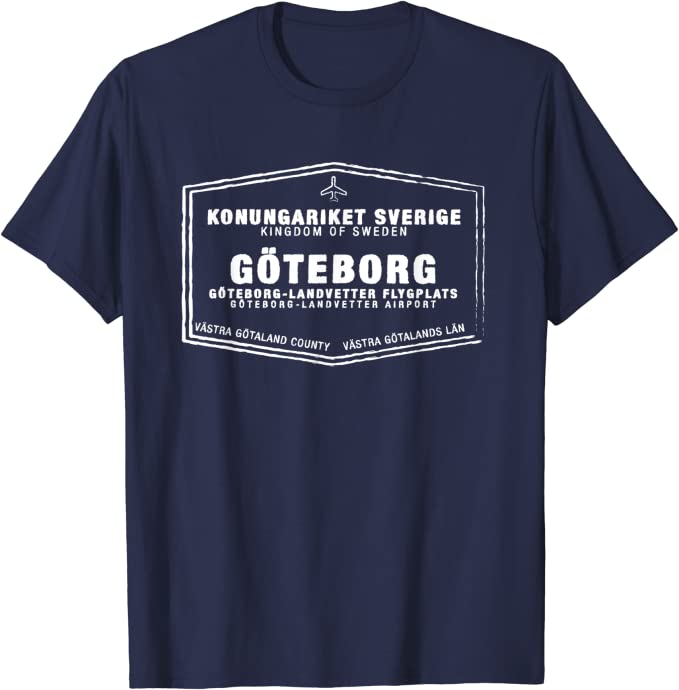 Goteborg Sweden Passport Stamp Vacation Travel Souvenir Unisex Softstyle T-Shirt