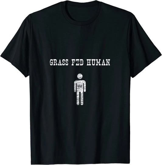 Grass Fed Human Vegan AF Funny Unisex Softstyle T-Shirt