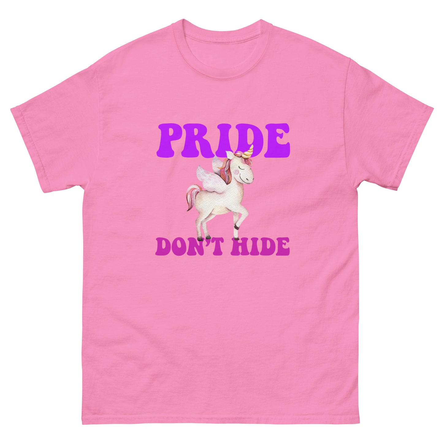 Celebrate LGBTQ Pride Events Month Pride Don't Hide Unicorn T-shirt