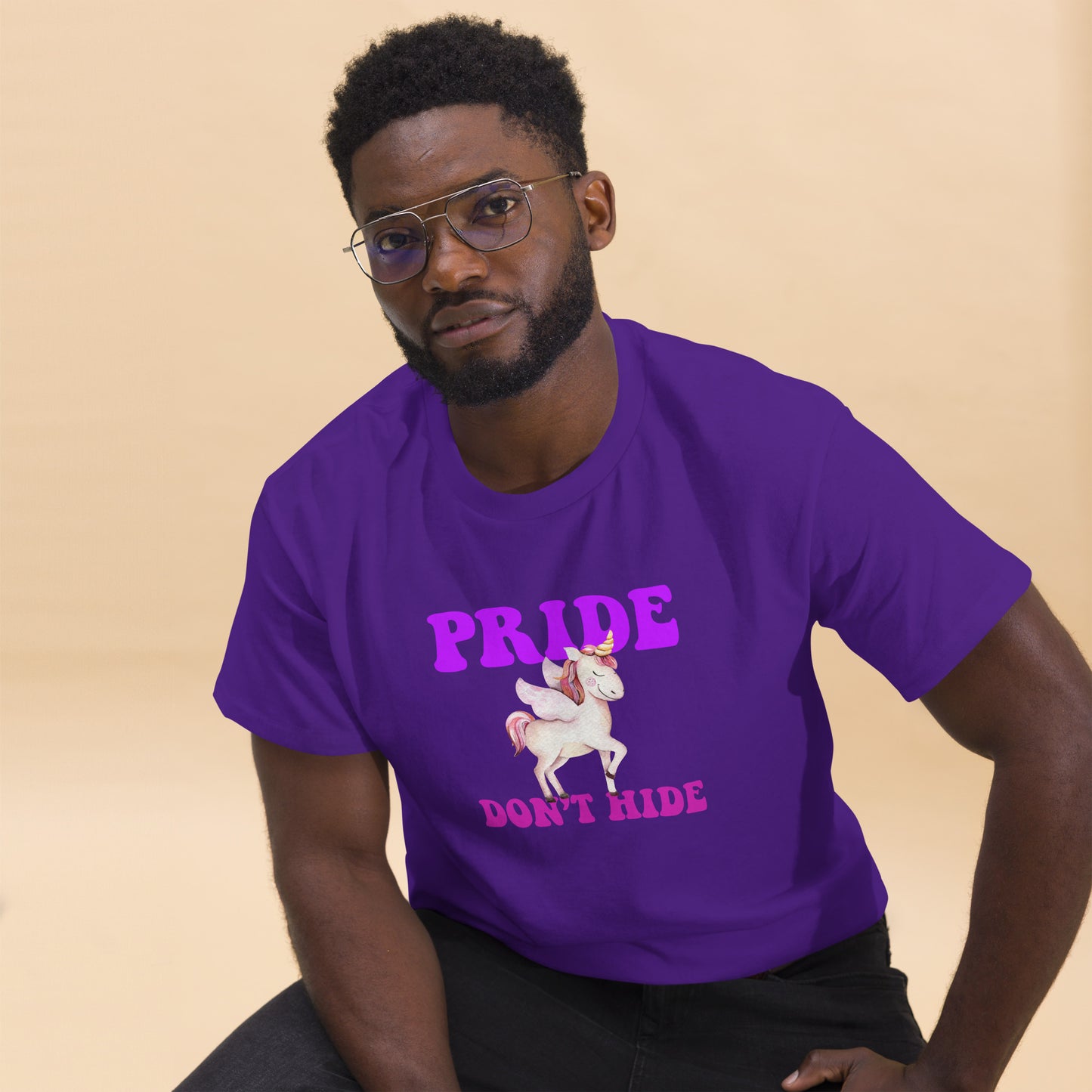 Celebrate LGBTQ Pride Events Month Pride Don't Hide Unicorn T-shirt