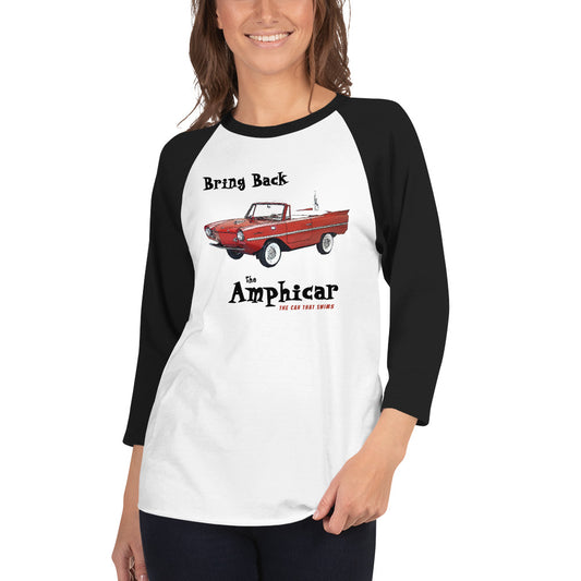 Bring Back the Amphicar - the Car that Swims 3/4 sleeve raglan shirt