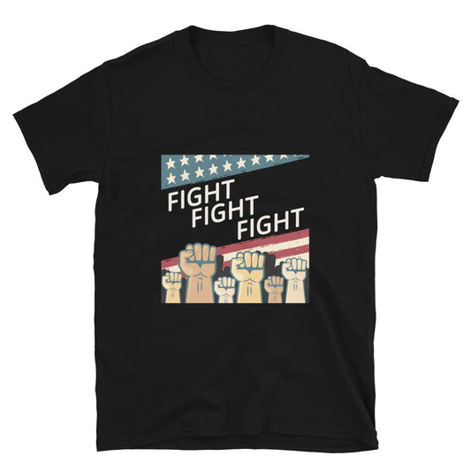 Trump Fight Fight Fight 2024 American Presidential Election Unisex T-Shirt