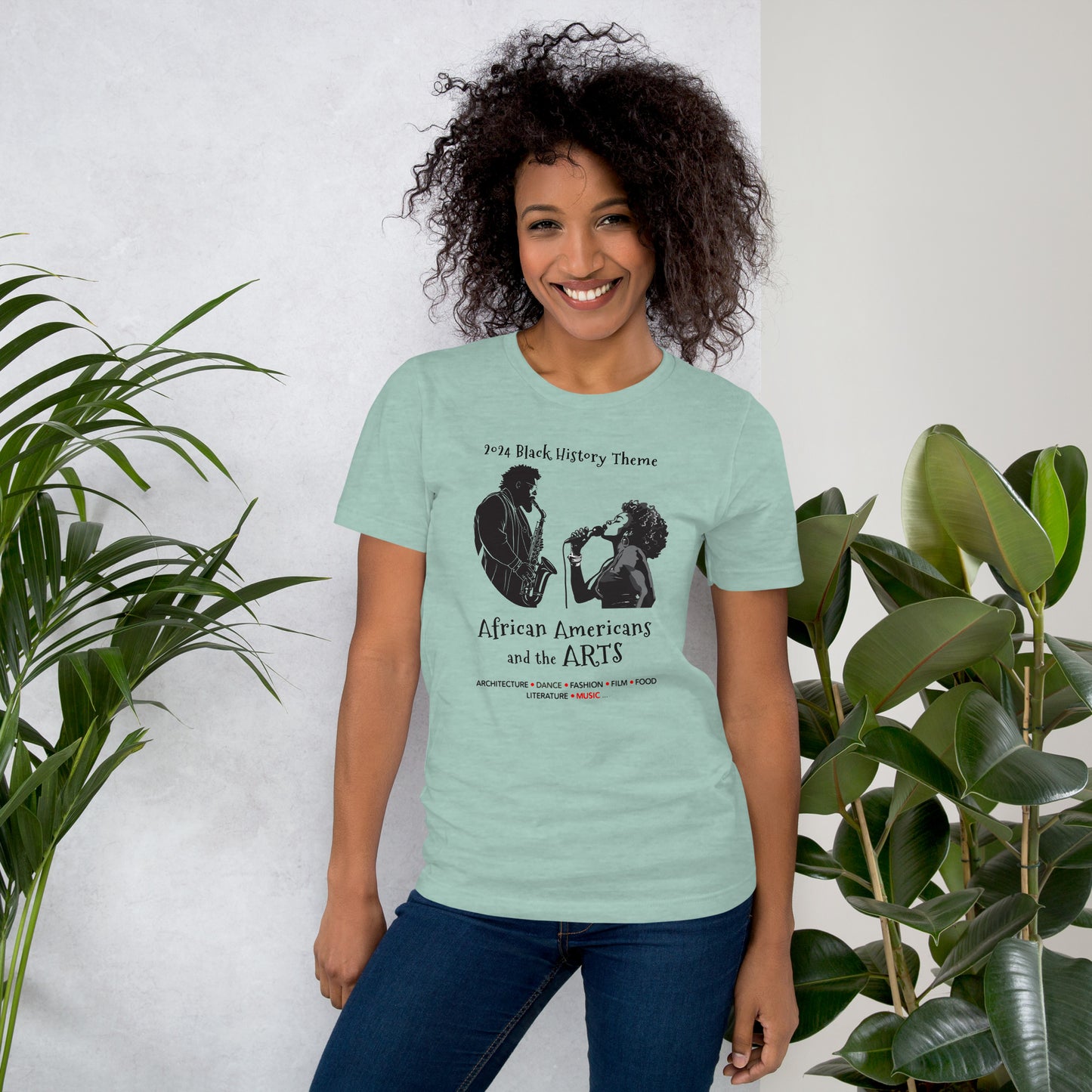 2024 Black History: African Americans and the Arts - Music Unisex t-shirt