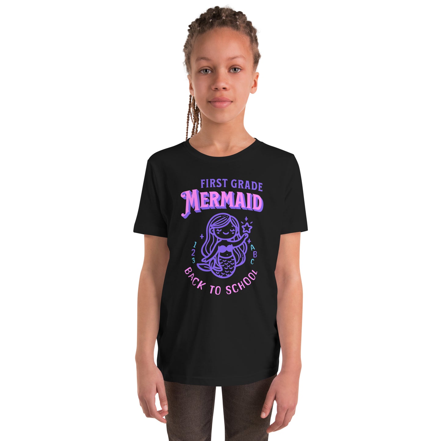 First Grade Mermaid Back to School Kids and Girls Tee