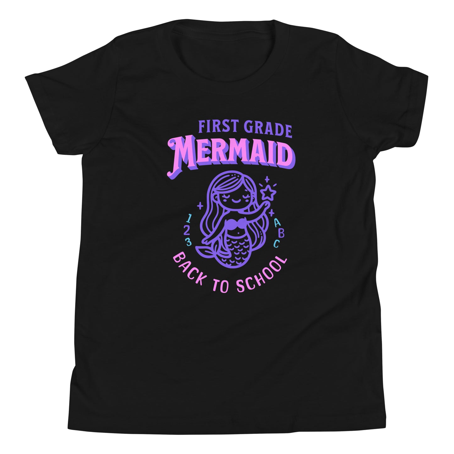 First Grade Mermaid Back to School Kids and Girls Tee