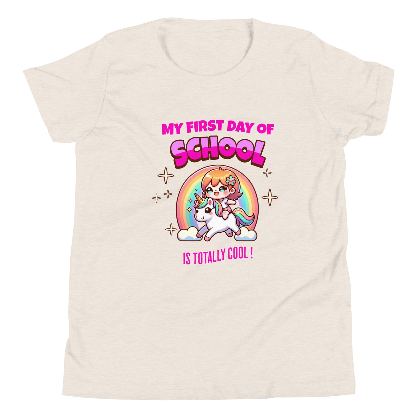 First Day of School Magical Unicorn Ride Back-to-School Girl and Kids T-Shirt