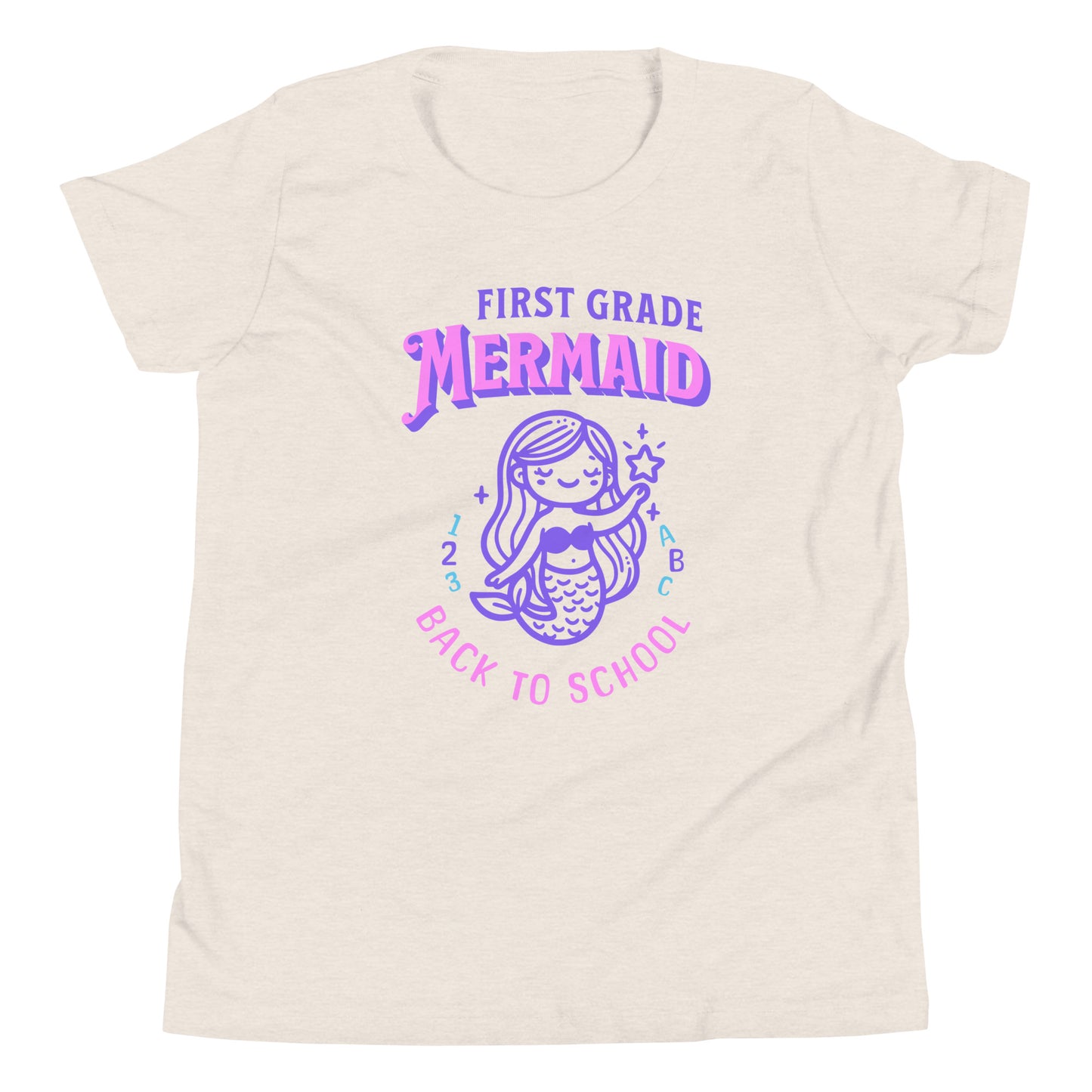 First Grade Mermaid Back to School Kids and Girls Tee