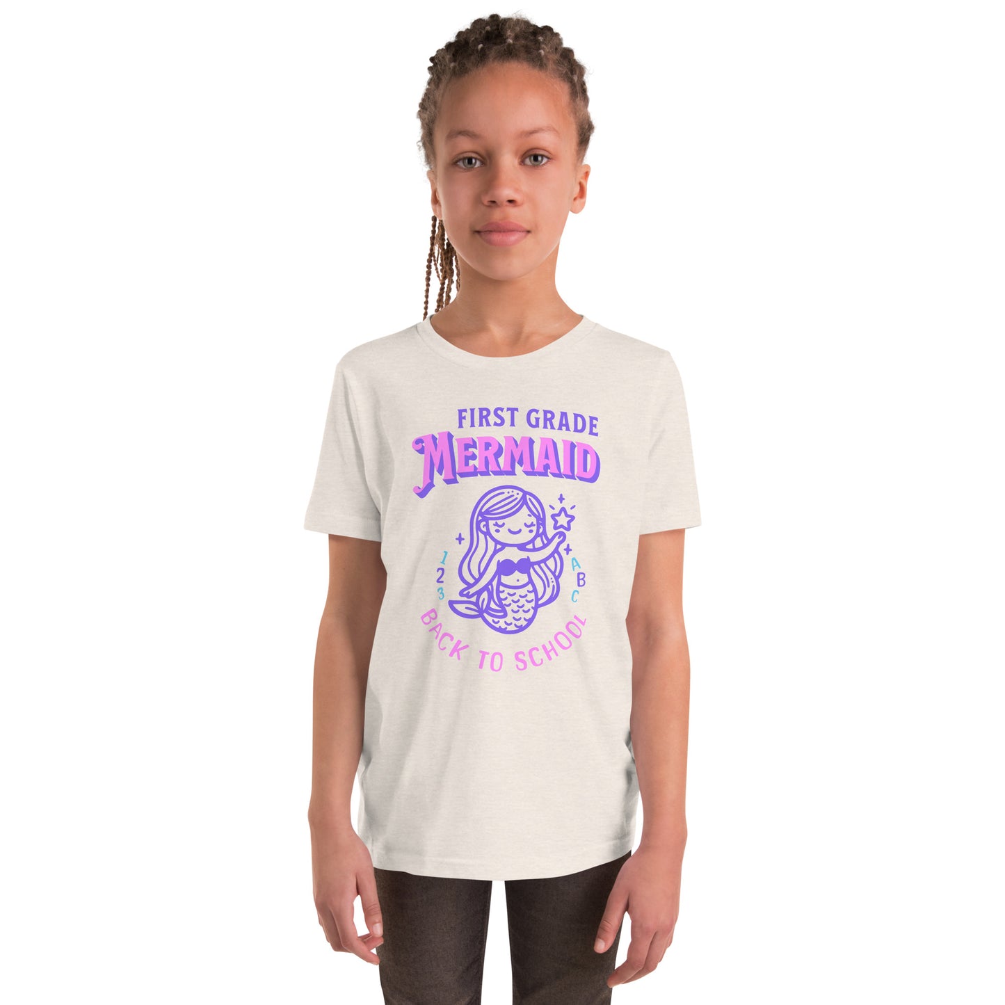 First Grade Mermaid Back to School Kids and Girls Tee