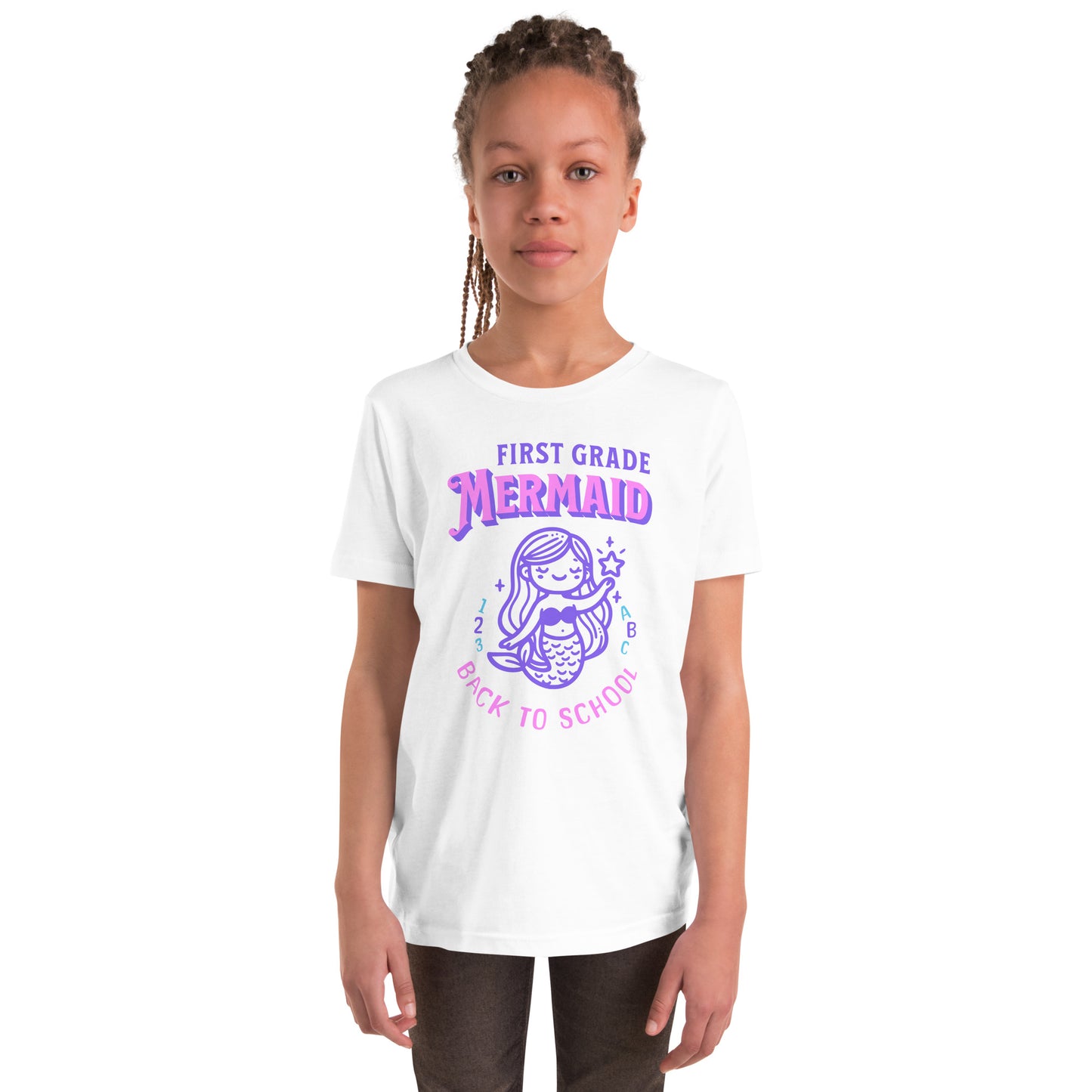 First Grade Mermaid Back to School Kids and Girls Tee