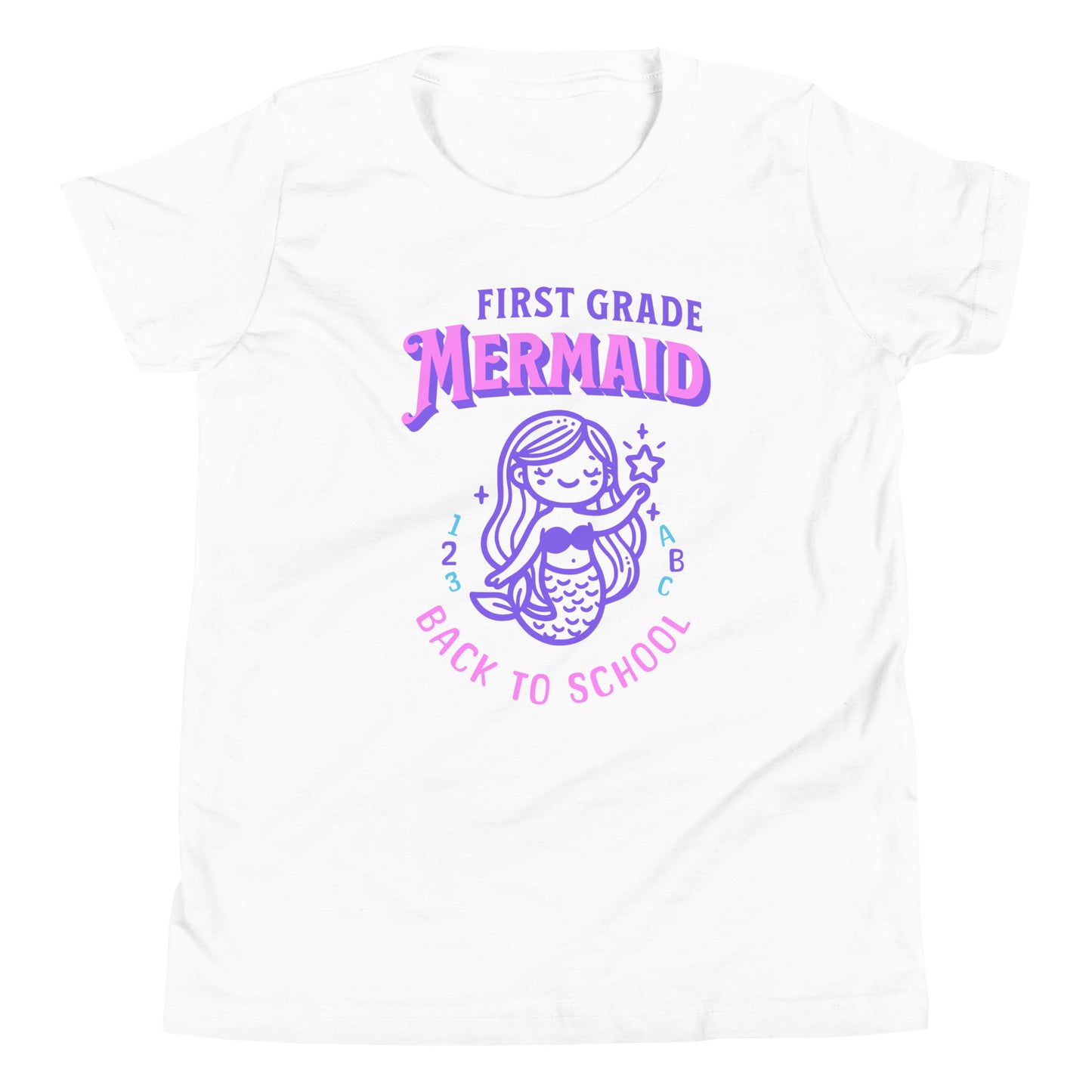 First Grade Mermaid Back to School Kids and Girls Tee